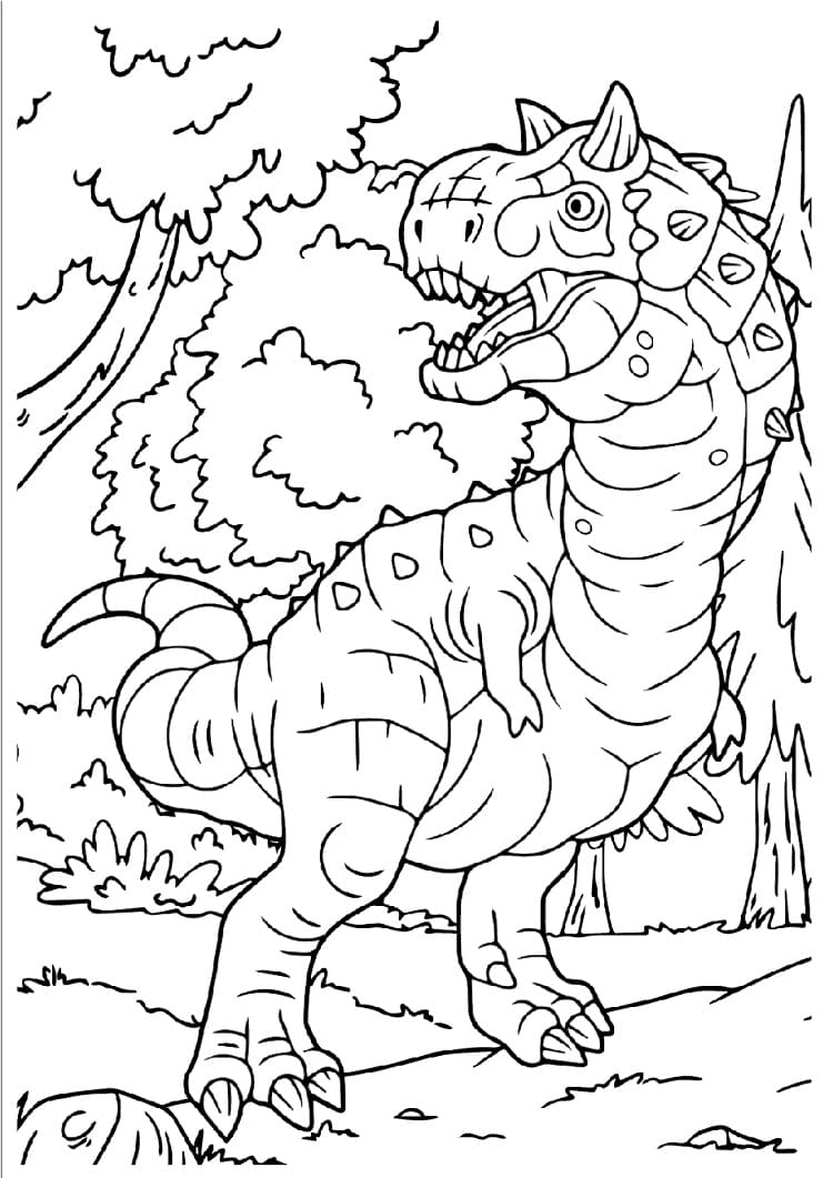Dibujo gratuito Carnotauro #221243 de la coleccion Animales Prehistóricos para imprimir