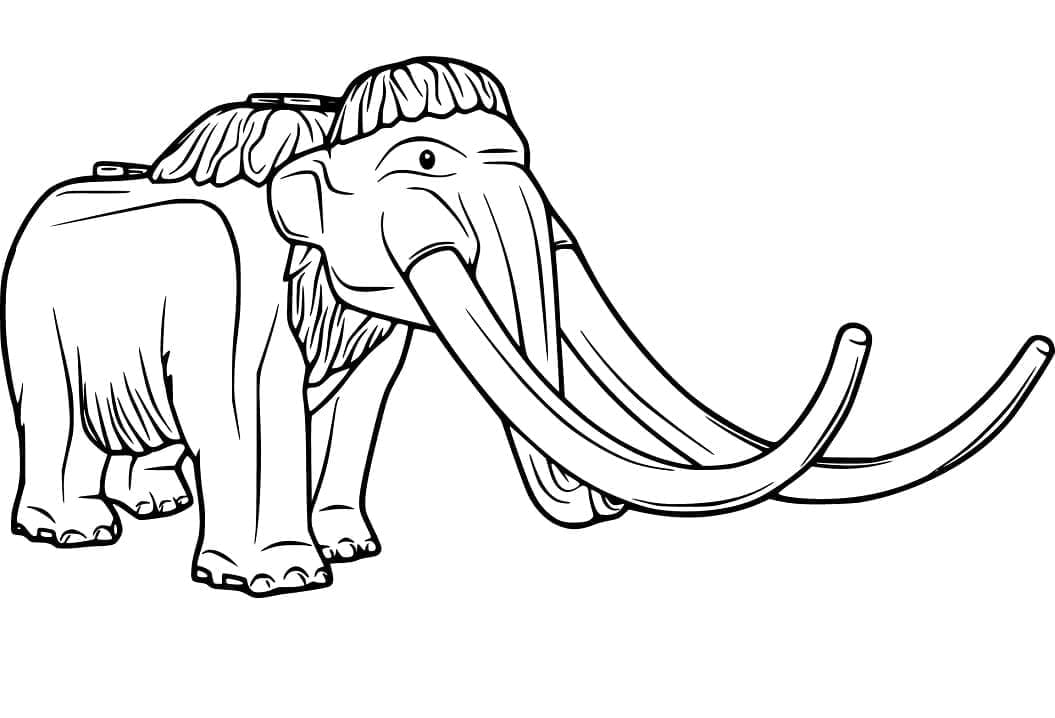 Dibujo gratuito Mamut #212547 de la coleccion Animales Prehistóricos para imprimir