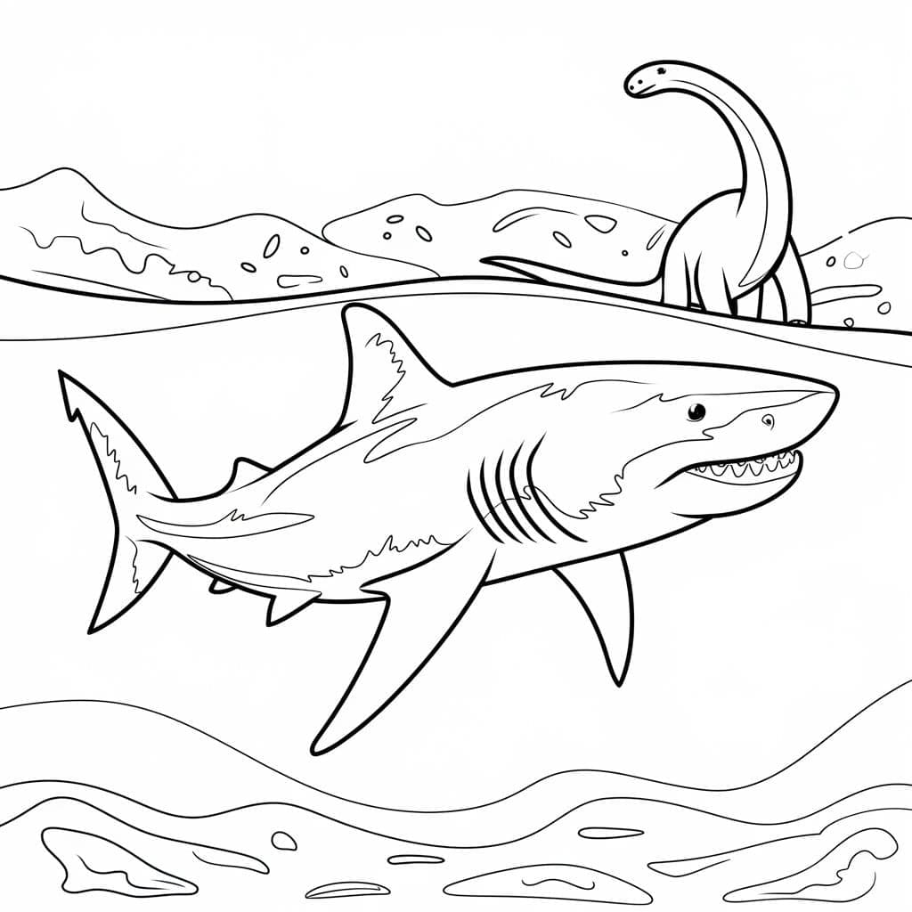 Dibujo gratuito Megalodón #220706 de la coleccion Animales Prehistóricos para imprimir Dibujo gratuito Megalodón #220706 de la coleccion Animales Prehistóricos para imprimir