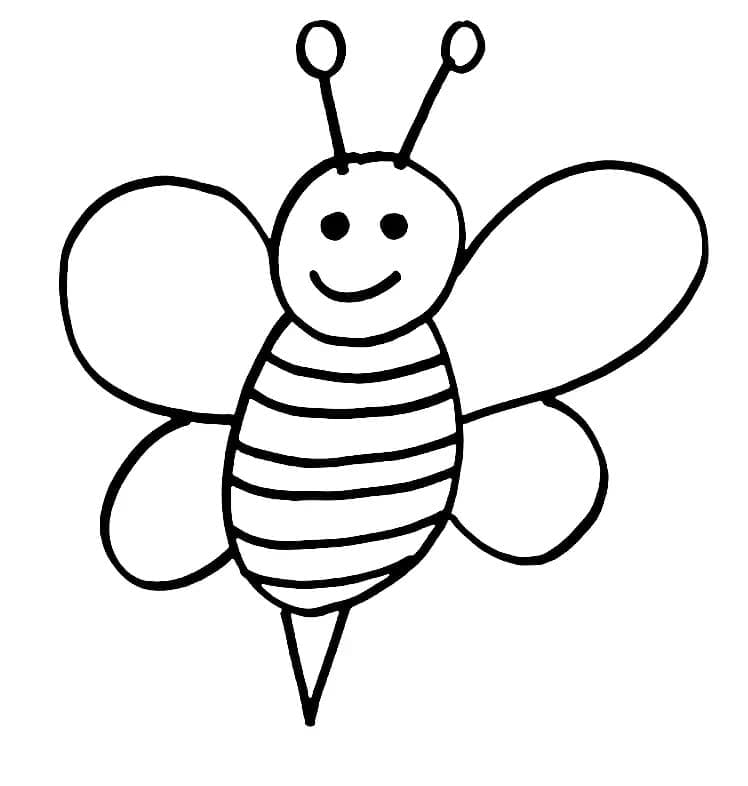 Dibujo gratuito Abeja #184181 de la coleccion Animales para imprimir