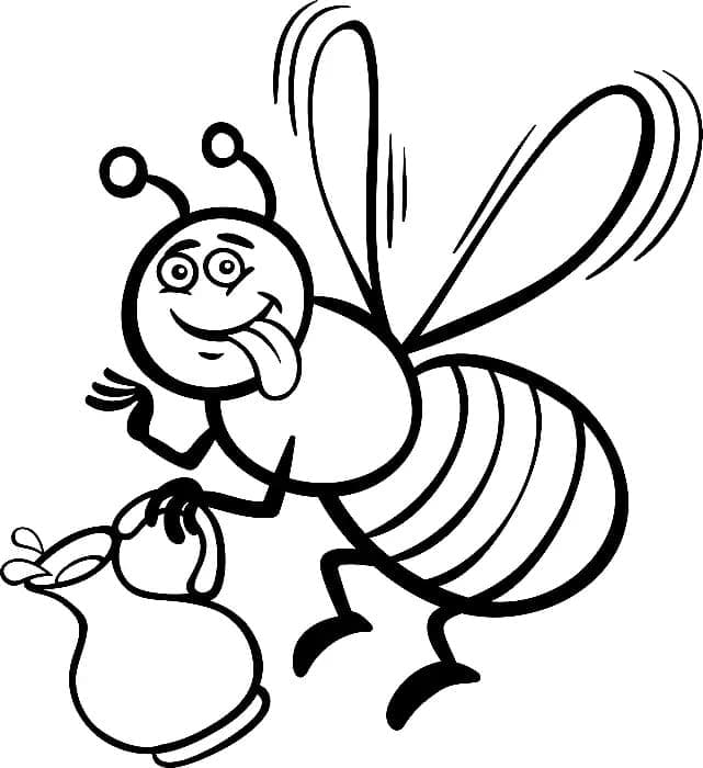 Dibujo gratuito Abeja #184184 de la coleccion Animales para imprimir