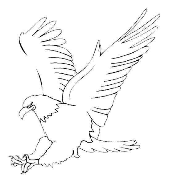 Dibujo para colorear: Águila (Animales) #276 - Dibujos para Colorear e Imprimir Gratis