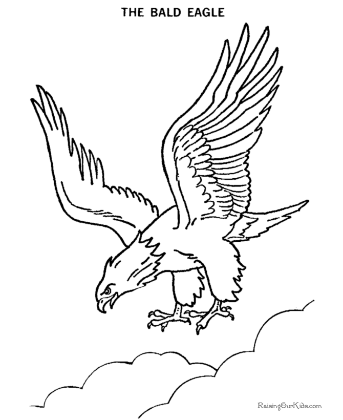 Dibujo para colorear: Águila (Animales) #293 - Dibujos para Colorear e Imprimir Gratis