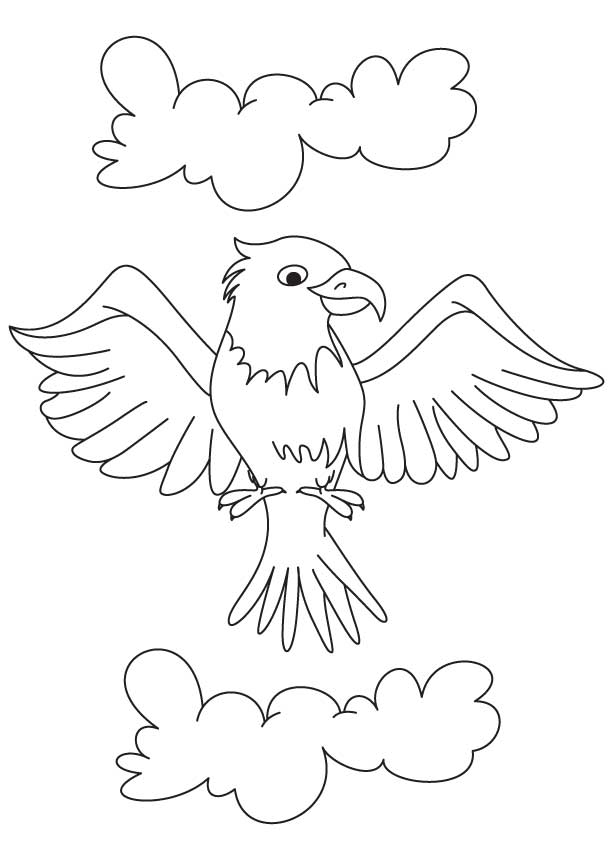 Dibujo para colorear: Águila (Animales) #306 - Dibujos para Colorear e Imprimir Gratis