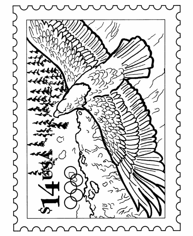 Dibujo para colorear: Águila (Animales) #320 - Dibujos para Colorear e Imprimir Gratis