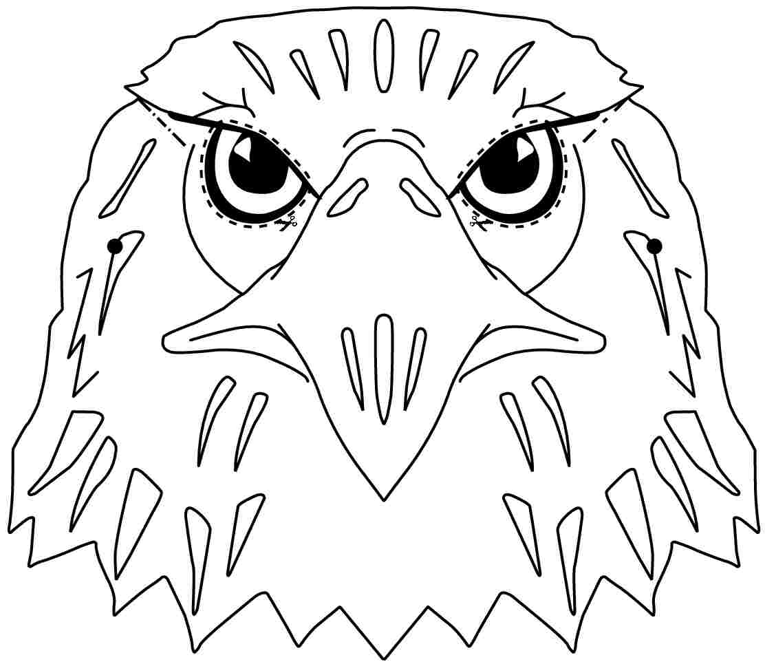 Dibujo para colorear: Águila (Animales) #366 - Dibujos para Colorear e Imprimir Gratis