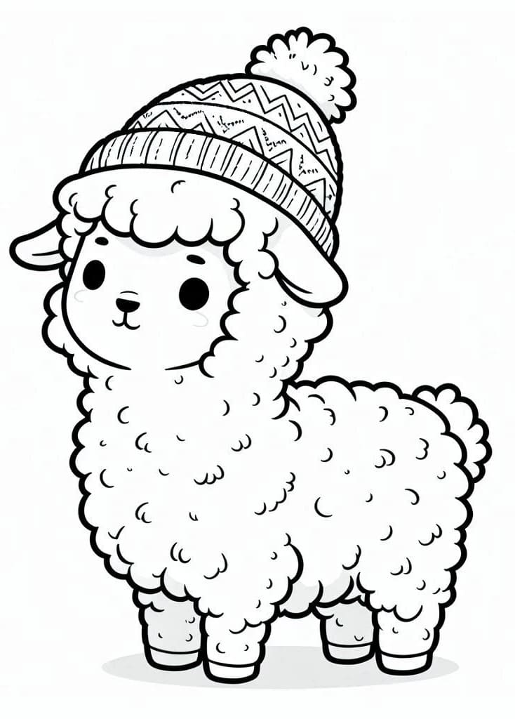 Dibujo gratuito Alpaca #217292 de la coleccion Animales para imprimir
