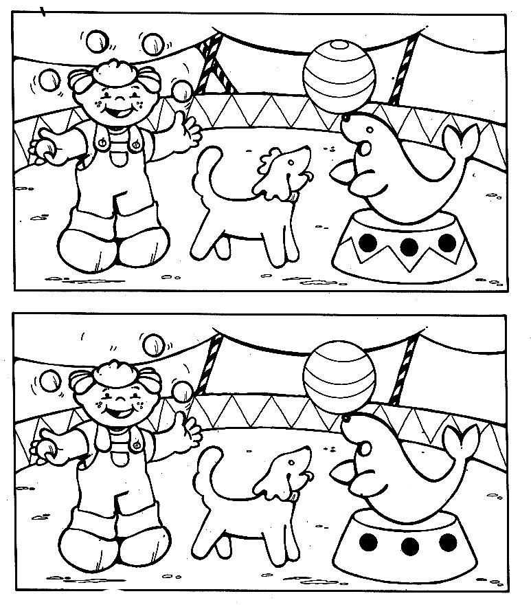 Dibujo para colorear: Animales de circo (Animales) #20839 - Dibujos para colorear