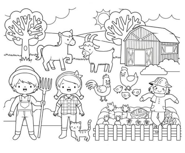 Dibujo gratuito Animales de Granja #198089 de la coleccion Animales para imprimir