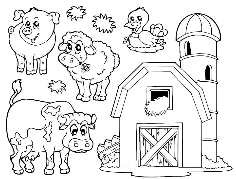 Dibujo gratuito Animales de Granja #198108 de la coleccion Animales para imprimir