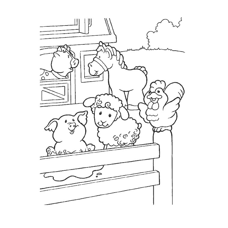 Dibujo para colorear: Animales de granja (Animales) #21380 - Dibujos para Colorear e Imprimir Gratis