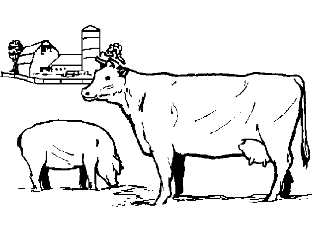 Dibujo para colorear: Animales de granja (Animales) #21398 - Dibujos para Colorear e Imprimir Gratis
