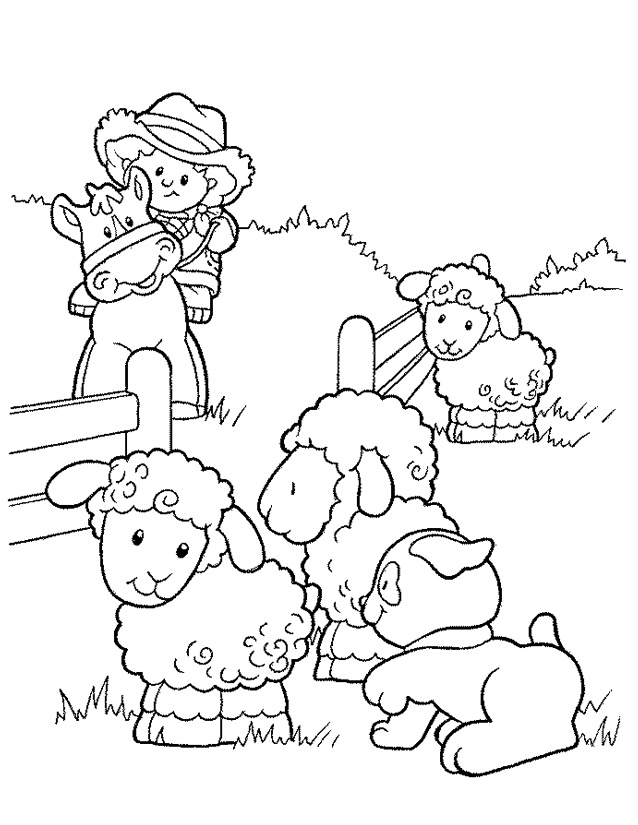 Dibujo para colorear: Animales de granja (Animales) #21414 - Dibujos para colorear