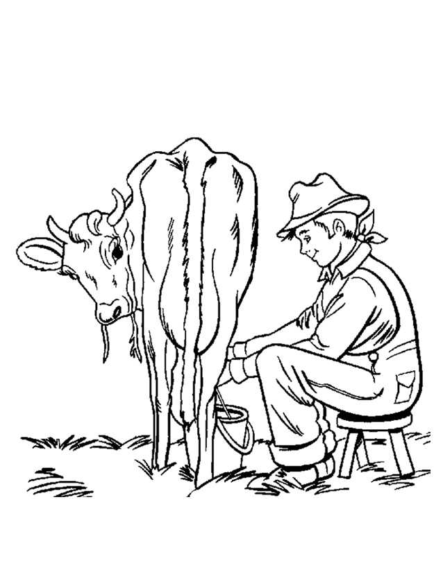 Dibujo para colorear: Animales de granja (Animales) #21478 - Dibujos para colorear