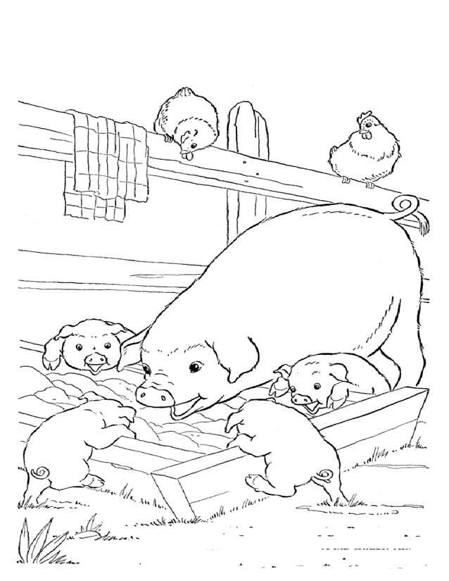 Dibujo para colorear: Animales de granja (Animales) #21510 - Dibujos para Colorear e Imprimir Gratis