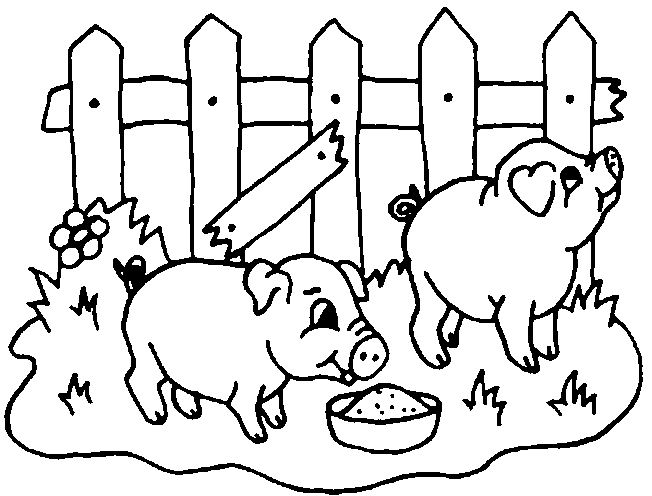 Dibujo para colorear: Animales de granja (Animales) #21518 - Dibujos para Colorear e Imprimir Gratis