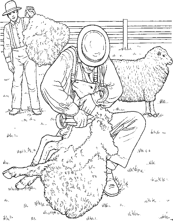 Dibujo para colorear: Animales de granja (Animales) #21602 - Dibujos para colorear