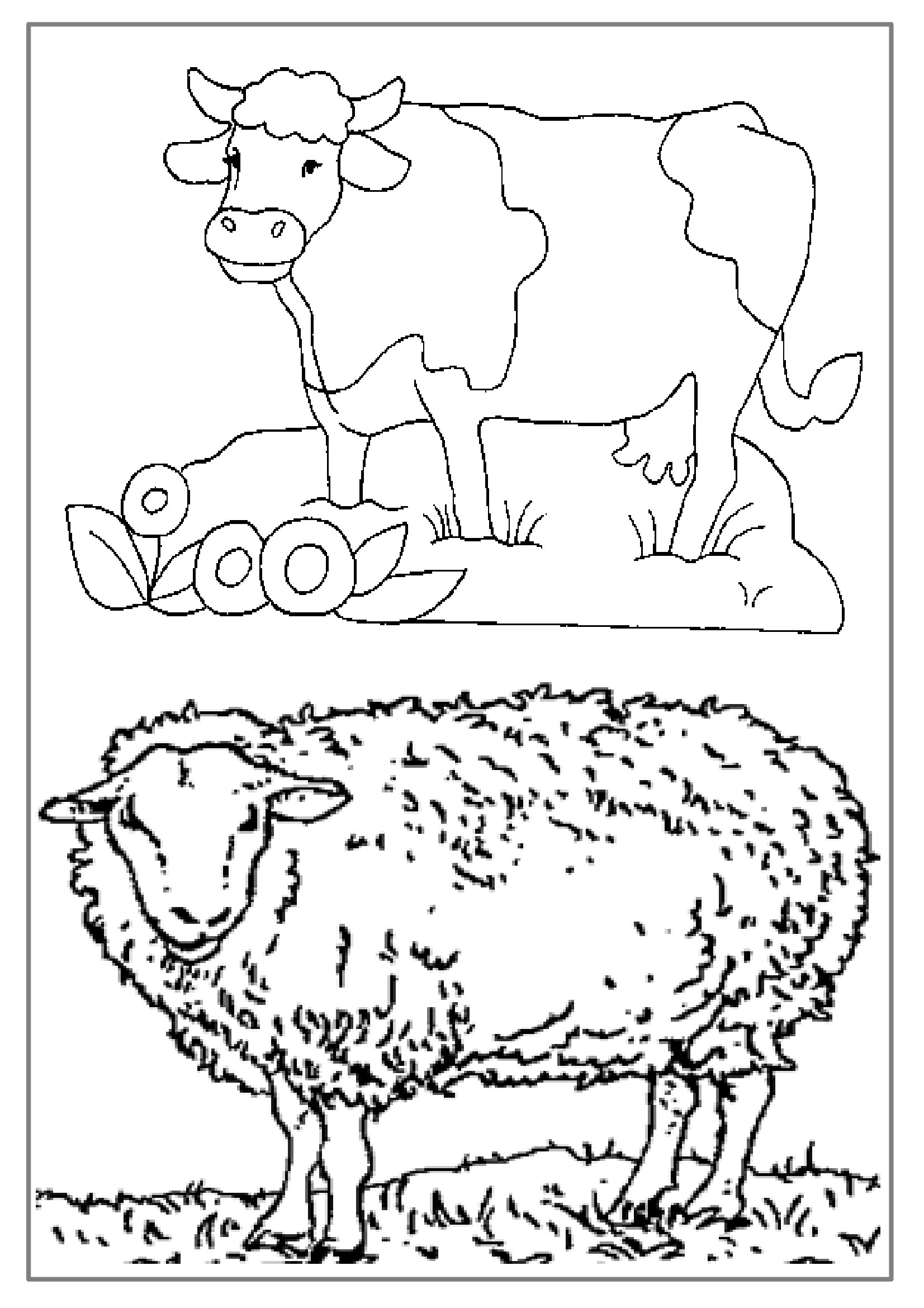 Dibujo para colorear: Animales de granja (Animales) #21629 - Dibujos para Colorear e Imprimir Gratis