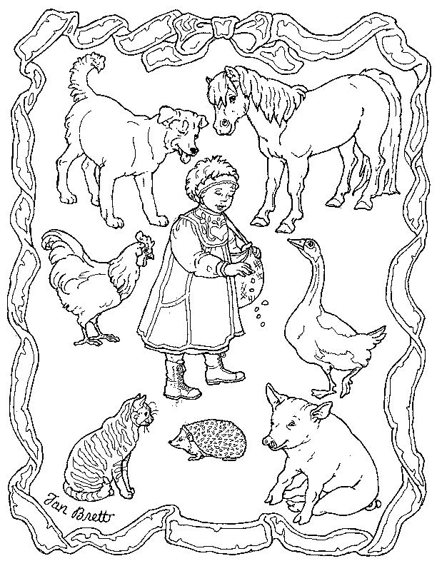Dibujo para colorear: Animales de granja (Animales) #21651 - Dibujos para Colorear e Imprimir Gratis