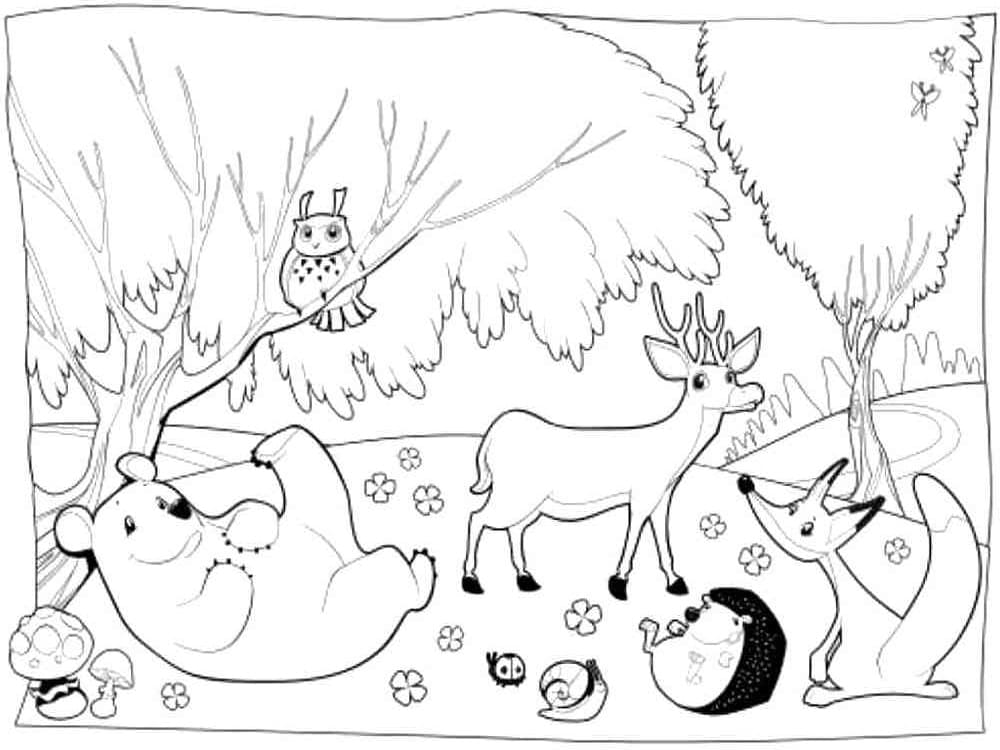 Dibujo gratuito Animales del Bosque #192057 de la coleccion Animales para imprimir Dibujo gratuito Animales del Bosque #192057 de la coleccion Animales para imprimir