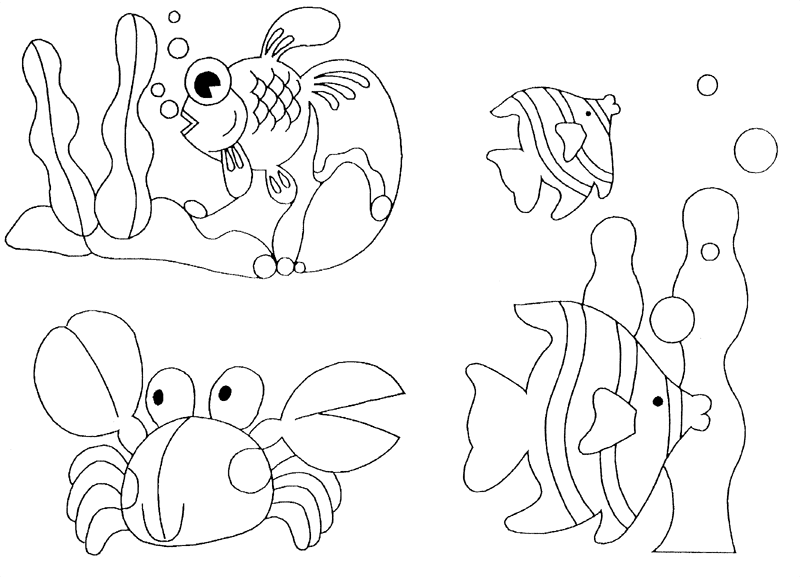 Dibujo para colorear: Animales marinos (Animales) #21982 - Dibujos para Colorear e Imprimir Gratis