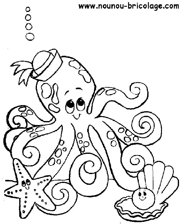 Dibujo para colorear: Animales marinos (Animales) #21983 - Dibujos para colorear