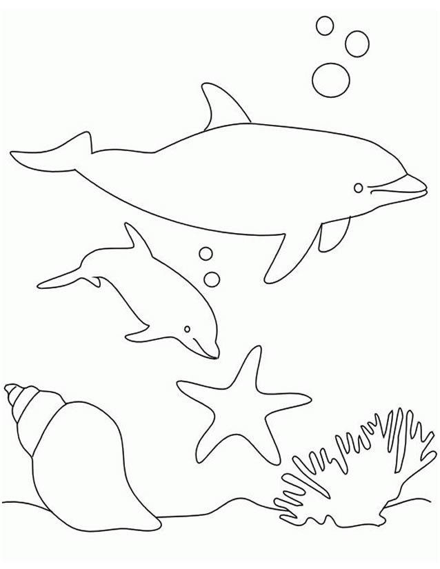 Dibujo para colorear: Animales marinos (Animales) #22018 - Dibujos para Colorear e Imprimir Gratis