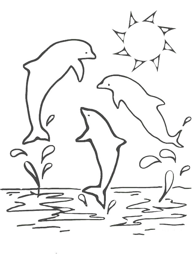 Dibujo para colorear: Animales marinos (Animales) #22027 - Dibujos para colorear y pintar