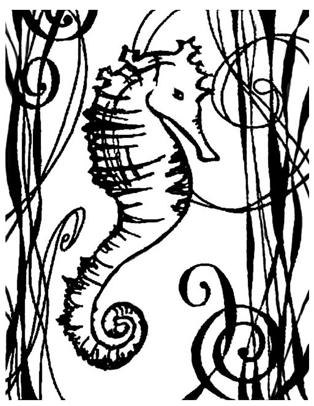Dibujo para colorear: Animales marinos (Animales) #22140 - Dibujos para Colorear e Imprimir Gratis