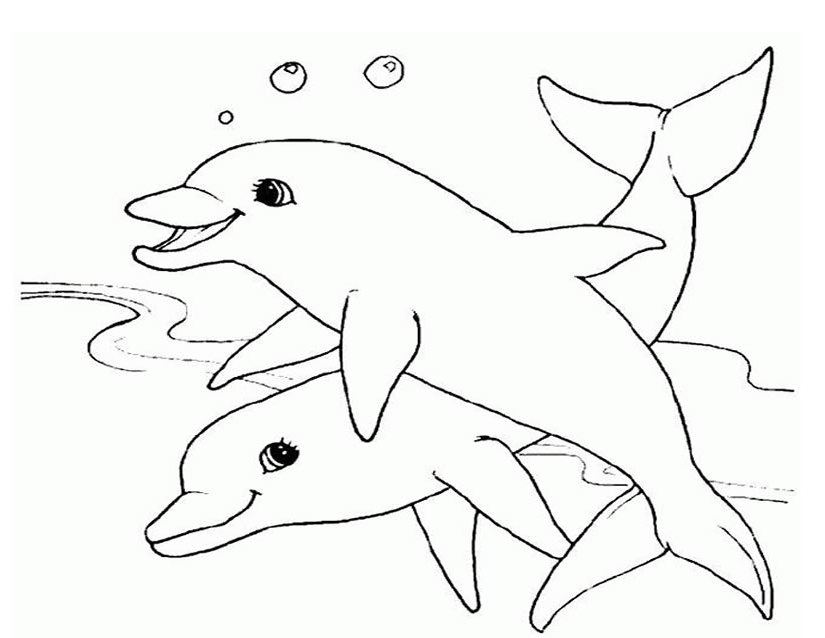 Dibujo para colorear: Animales marinos (Animales) #22185 - Dibujos para colorear