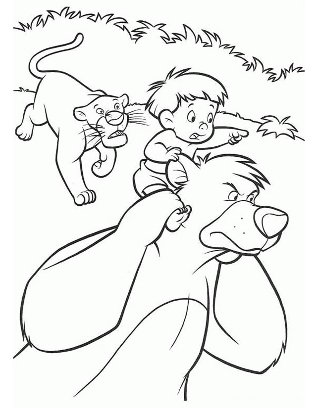 Dibujo para colorear: Animales salvajes / de la selva (Animales) #21174 - Dibujos para Colorear e Imprimir Gratis
