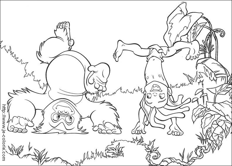 Dibujo para colorear: Animales salvajes / de la selva (Animales) #21243 - Dibujos para Colorear e Imprimir Gratis