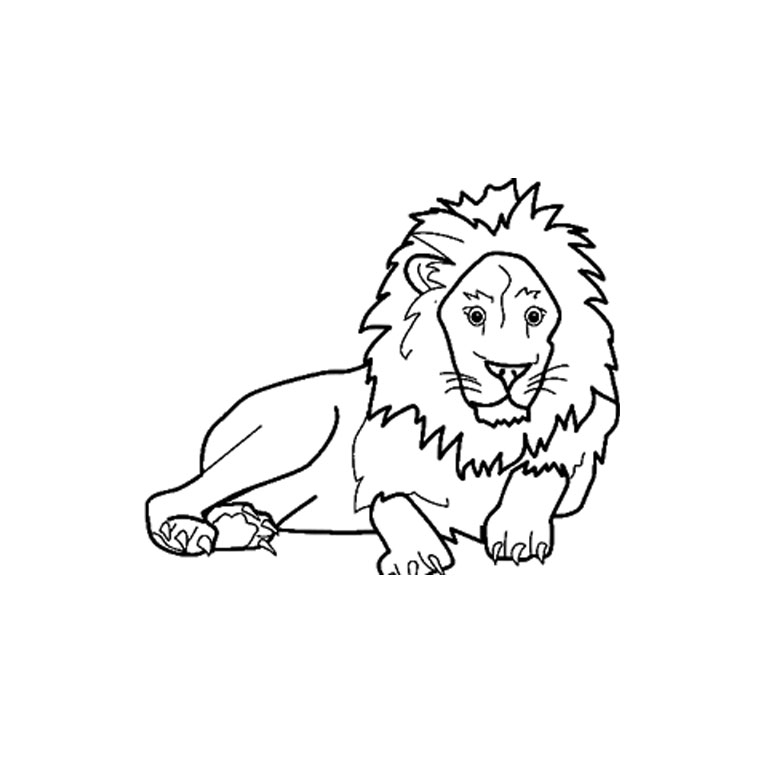 Dibujo para colorear: Animales salvajes / de la selva (Animales) #21352 - Dibujos para colorear