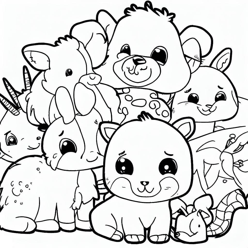Dibujo gratuito Animales Tiernos #189911 de la coleccion Animales para imprimir