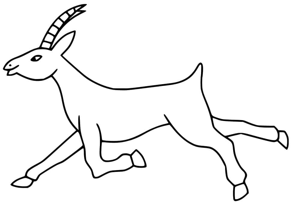 Dibujo gratuito Antílope #210756 de la coleccion Animales para imprimir