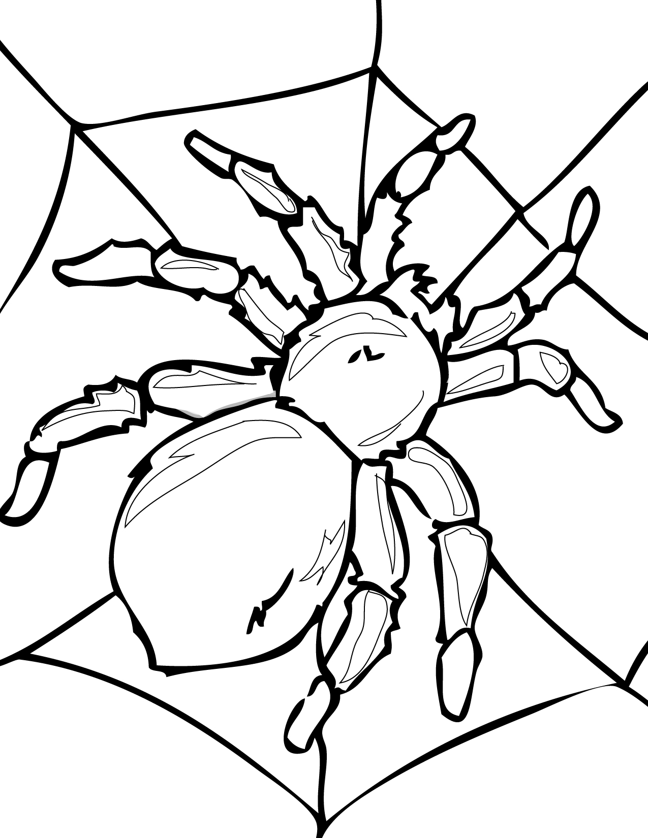 Dibujo para colorear: Araña (Animales) #595 - Dibujos para Colorear e Imprimir Gratis