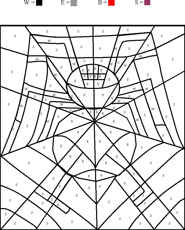 Dibujo para colorear: Araña (Animales) #658 - Dibujos para Colorear e Imprimir Gratis