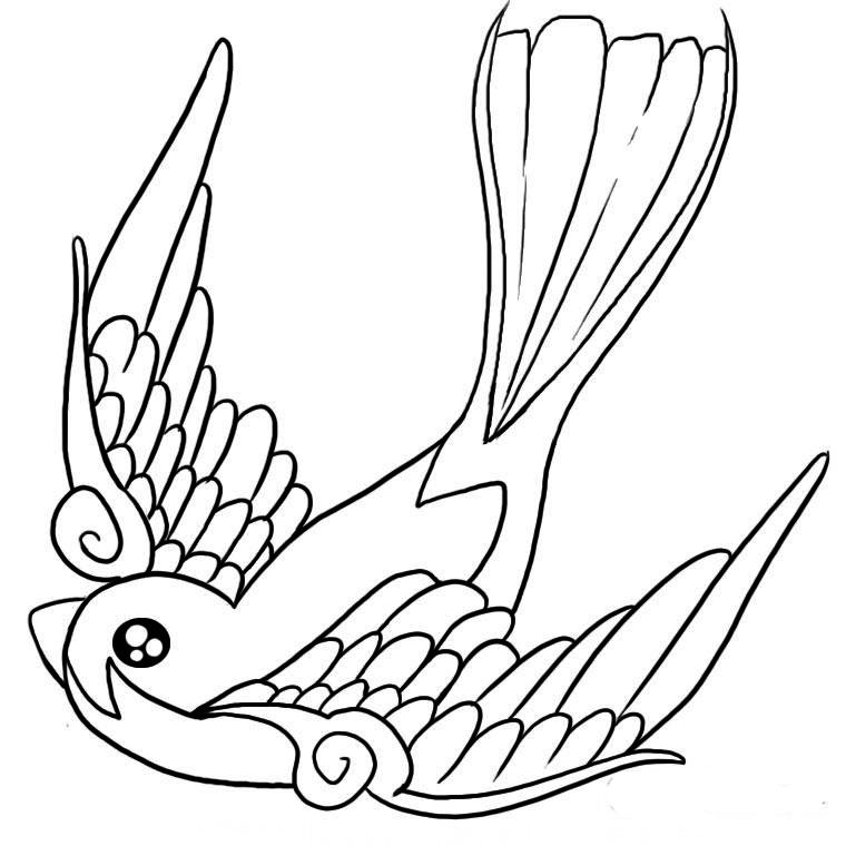 Dibujo para colorear: Aves (Animales) #11875 - Dibujos para Colorear e Imprimir Gratis