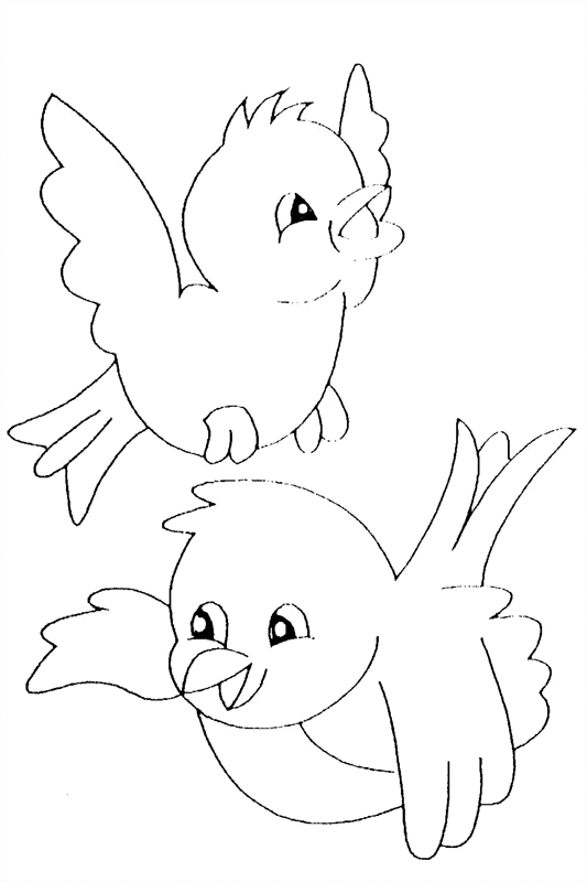 Dibujo para colorear: Aves (Animales) #11879 - Dibujos para colorear