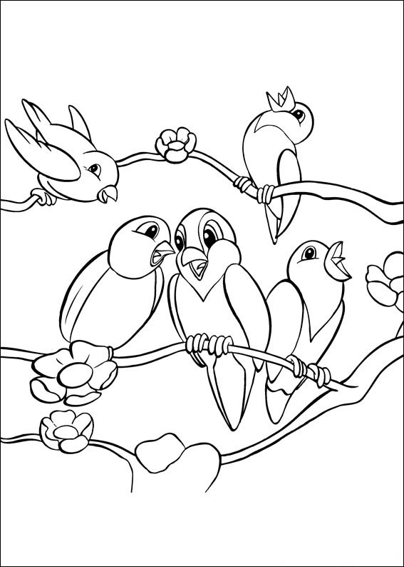 Dibujo para colorear: Aves (Animales) #11906 - Dibujos para colorear