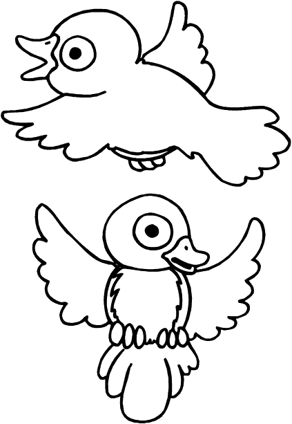 Dibujo para colorear: Aves (Animales) #11912 - Dibujos para Colorear e Imprimir Gratis