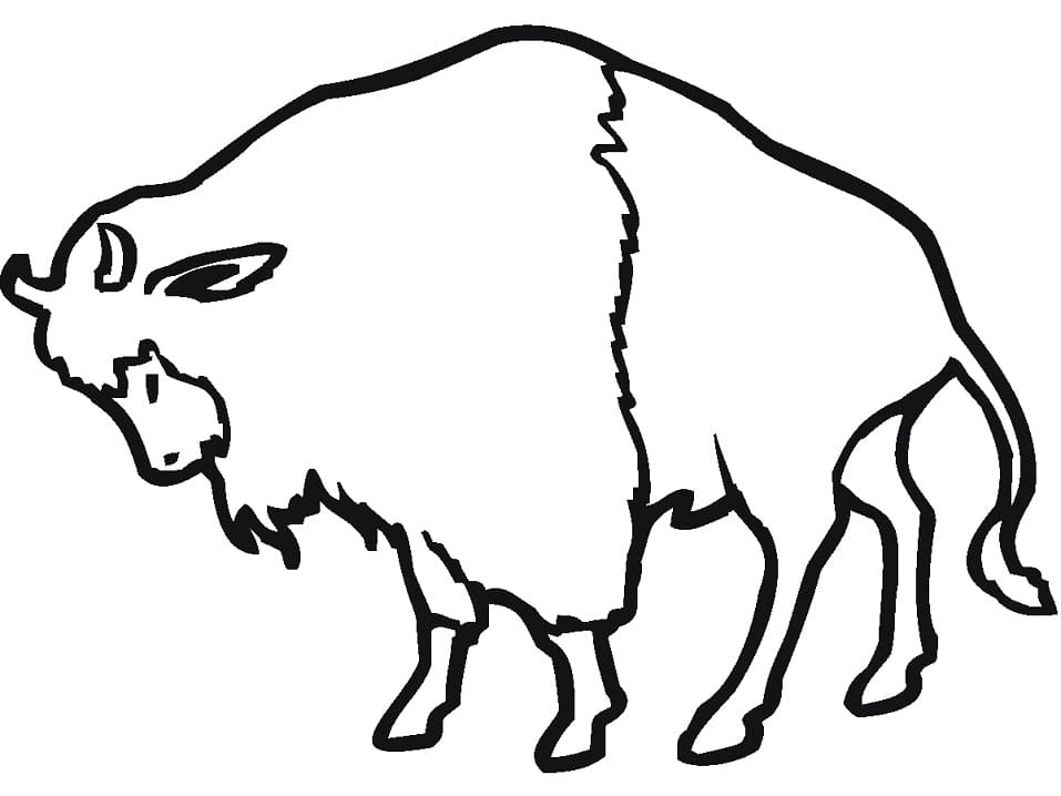 Dibujo gratuito Bisonte #205538 de la coleccion Animales para imprimir