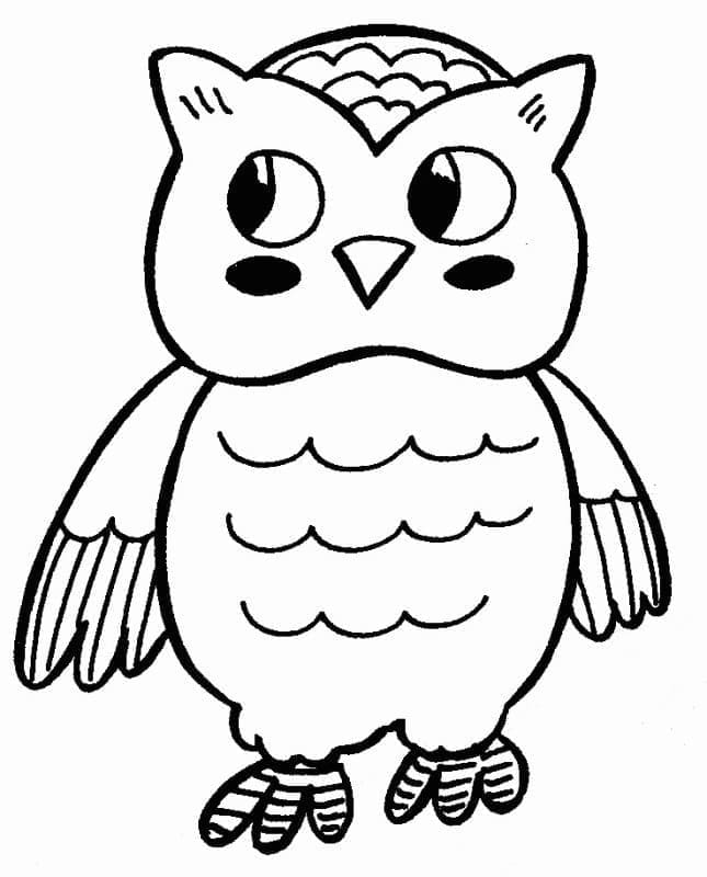 Dibujo gratuito Búho #178824 de la coleccion Animales para imprimir