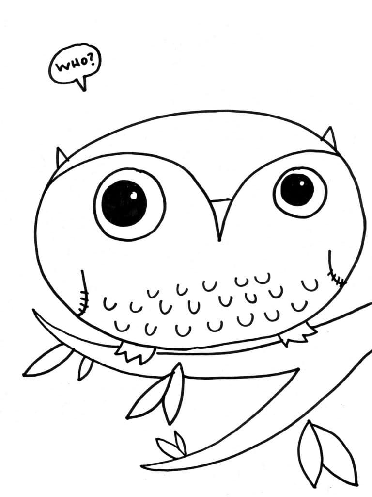 Dibujo gratuito Búho #217051 de la coleccion Animales para imprimir