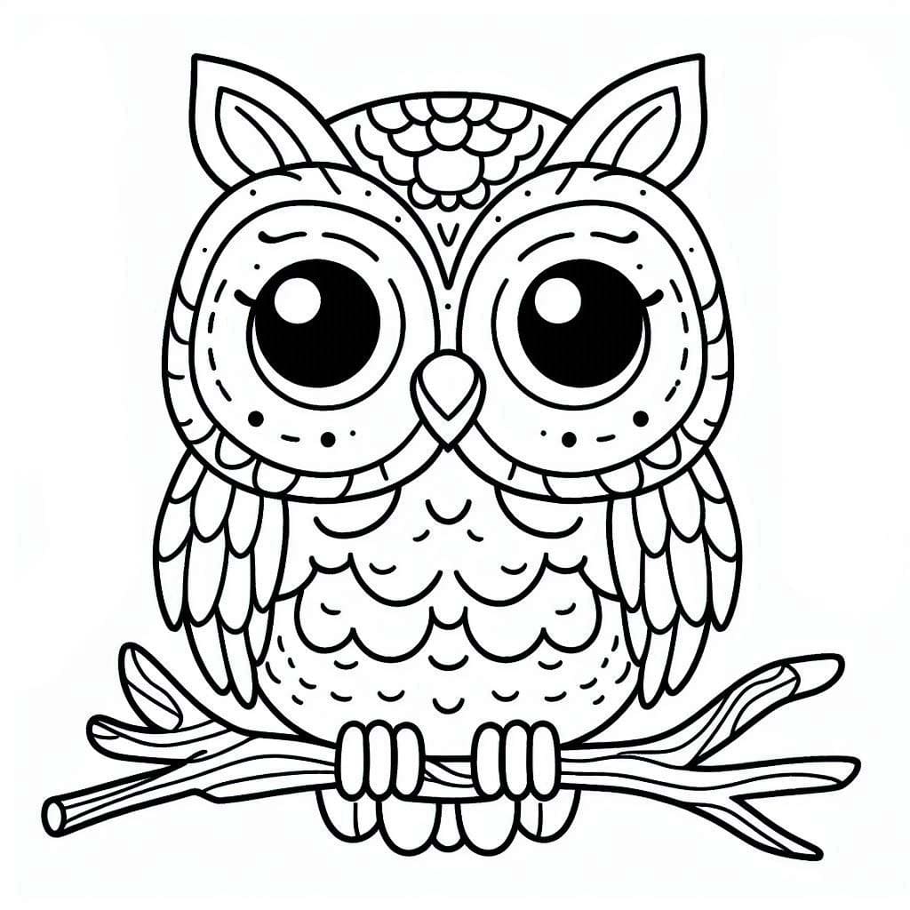 Dibujo gratuito Búho #217055 de la coleccion Animales para imprimir