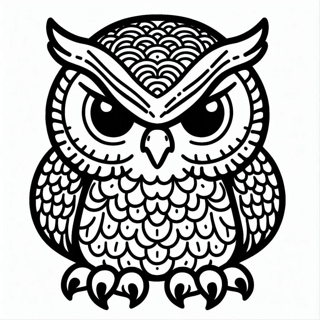 Dibujo gratuito Búho #217060 de la coleccion Animales para imprimir