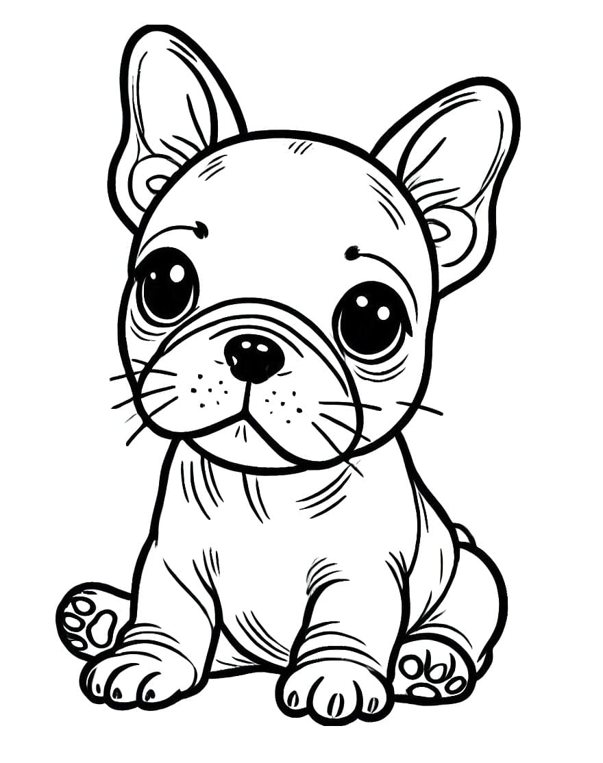 Dibujo gratuito Bulldog Francés #221193 de la coleccion Animales para imprimir