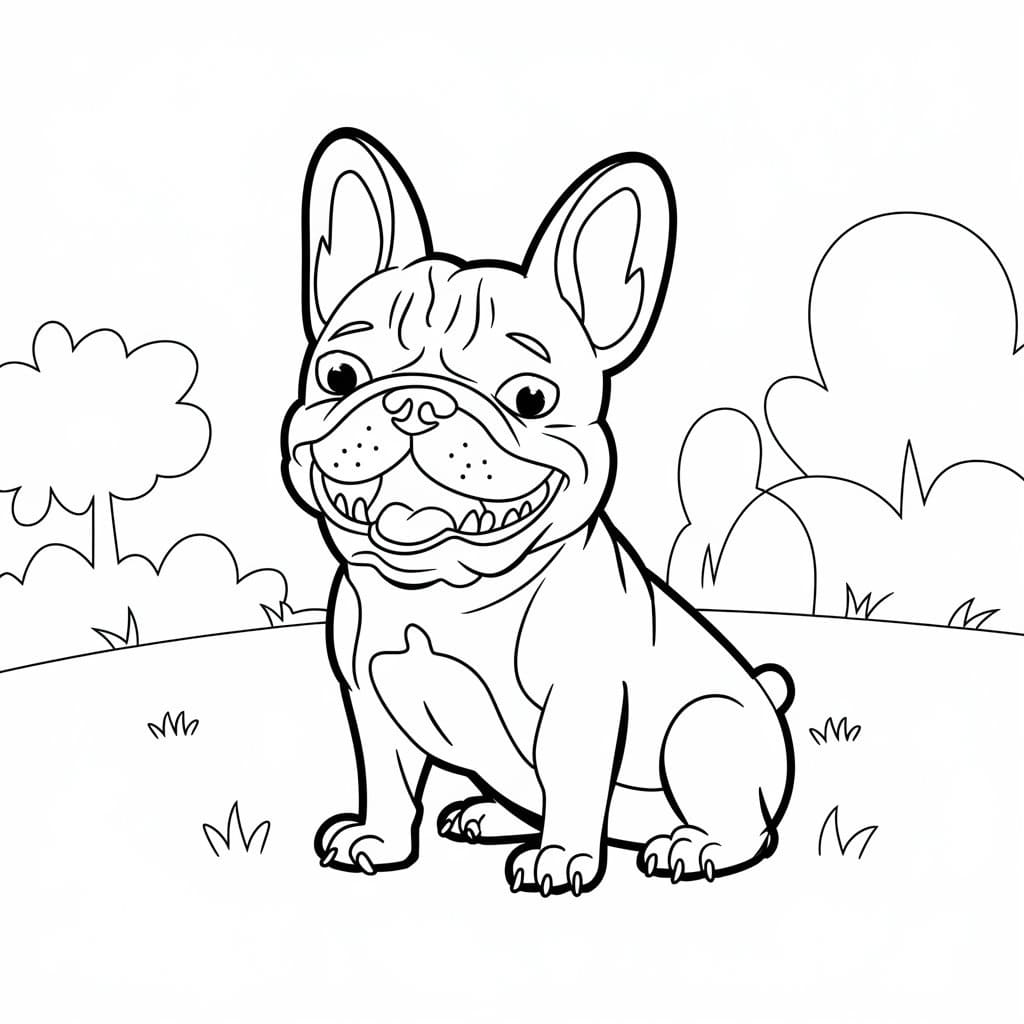 Dibujo gratuito Bulldog Francés #221210 de la coleccion Animales para imprimir