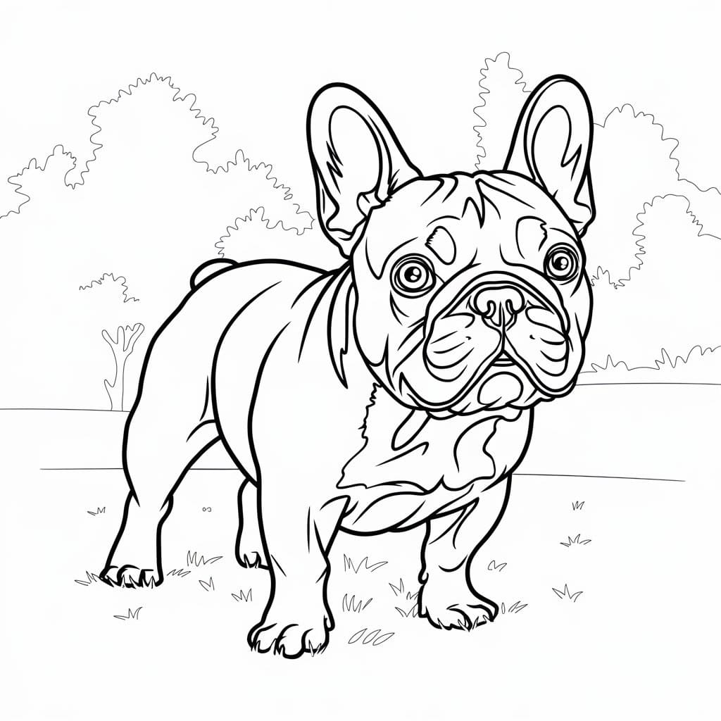 Dibujo gratuito Bulldog Francés #221213 de la coleccion Animales para imprimir
