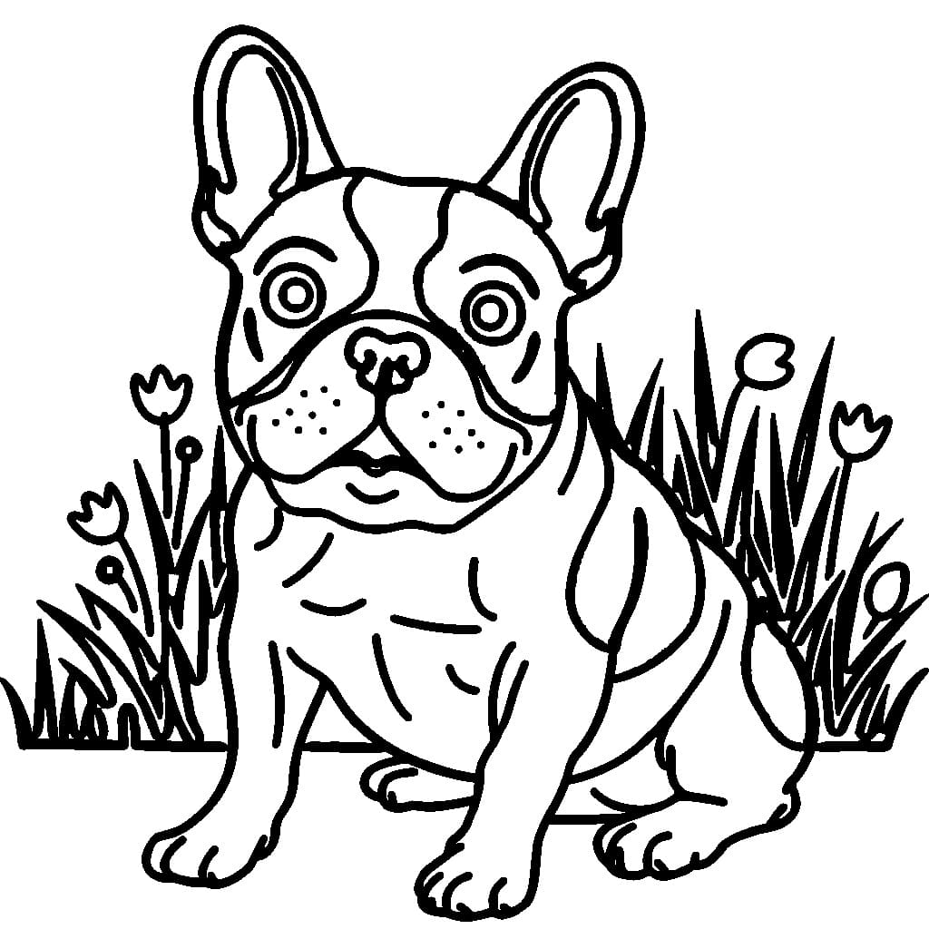 Dibujo gratuito Bulldog Francés #221216 de la coleccion Animales para imprimir